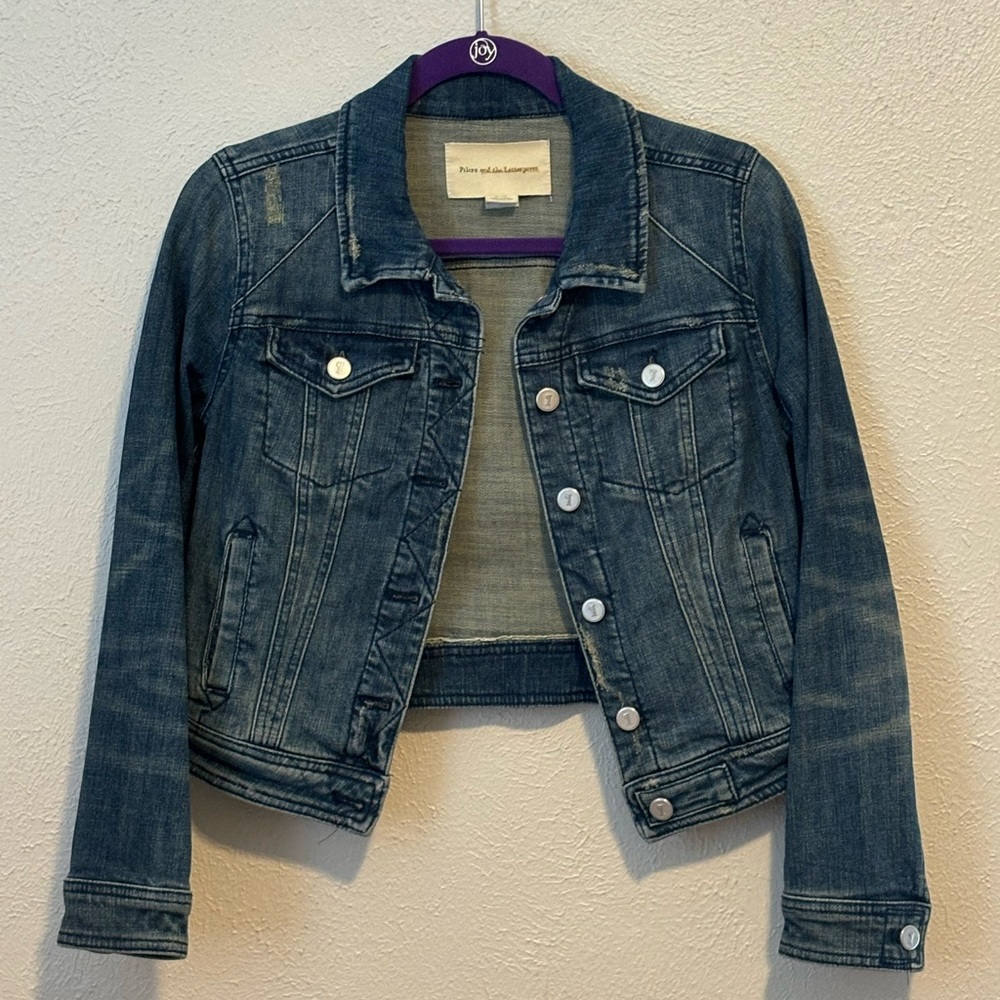 Anthropologie Pilcro and the Letterpress Jean Jacket Size Small
